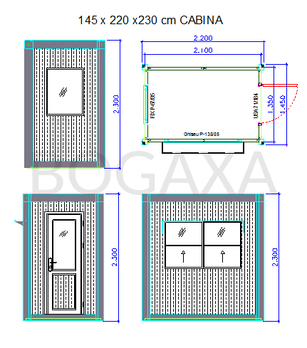 Cabine paza plan